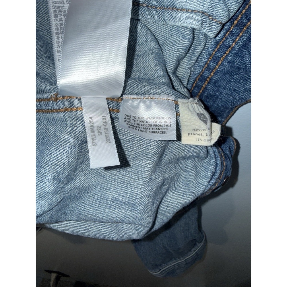 MADEWELL Women's Jean Jacket Denim Pockets Button Blue Style MA254 Size L - Picture 9 of 10